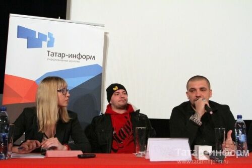 В/к с участниками фильма "Газгольдер"